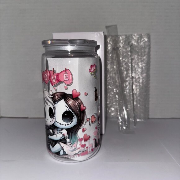 Halloween Love Dolls 16 Oz Plastic Cup, With Love hearts - Picture 3 of 11